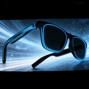 Occhiali Intelligenti Lenovo con Controllo Remoto, Fotocamera Touch, Registrazione, Traduttore, Assistente Vocale, Occhiali Bluetooth Wireless per Adulti